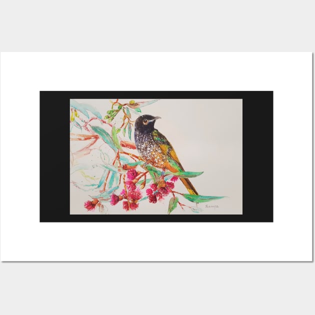 Regent Honeyeater Wall Art by sampabhakta